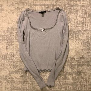 forever 21 square neck long sleeve